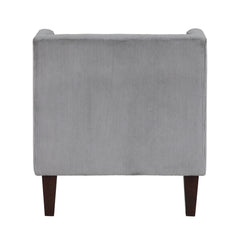 Forrester Dark gray Accent Chair (Armless) - Ornate Home