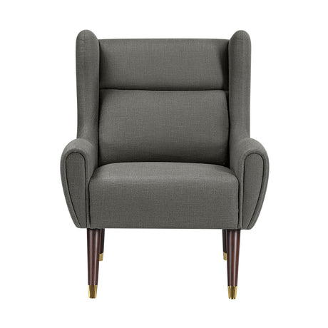 Forrester Dark gray Accent Chair (Wingback) - Ornate Home