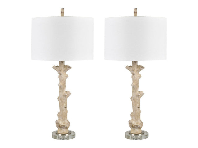 Forrester Tan Table Lamp (Set of 2) - Ornate Home