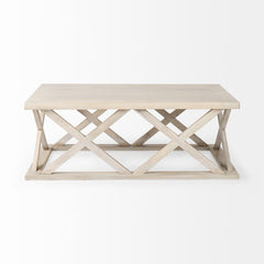 Forsey Blonde Wood Rectangular Coffee Table