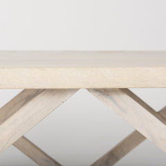 Forsey Blonde Wood Rectangular Coffee Table
