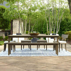 Forsyth Dark Gray Outdoor Dining Table - Ornate Home
