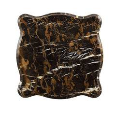 Forsythia End Table in Marble/Walnut - Ornate Home