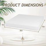 Forsythia White 10" E.King Green Tea Gel Memory Foam Mattress - Ornate Home