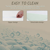 Forsythia White 10" E.King Green Tea Gel Memory Foam Mattress - Ornate Home