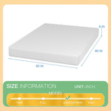 Forsythia White 8" Queen Green Tea Gel Memory Foam Mattress - Ornate Home