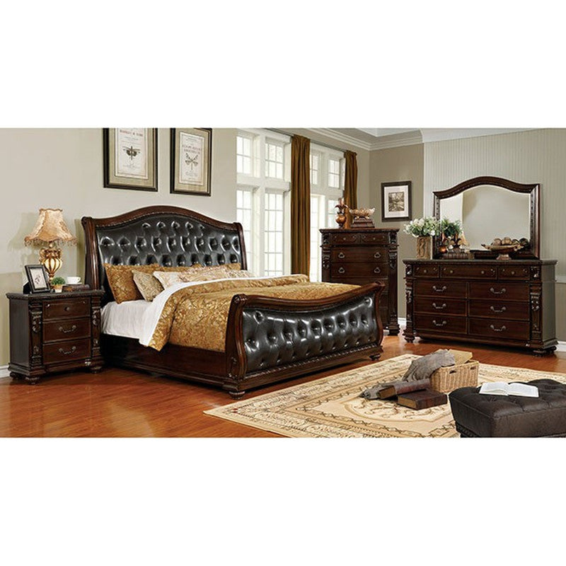 Fort Worth Dark Cherry Mirror - Ornate Home
