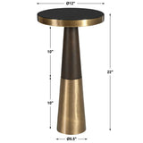 Fortier Black Accent Table - Ornate Home