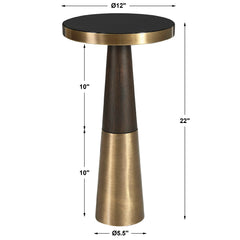 Fortier Black Accent Table - Ornate Home