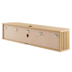 Fortitude Oak 63" Wall-Mounted TV Stand - Ornate Home