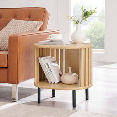 Fortitude Oak Side Table - Ornate Home