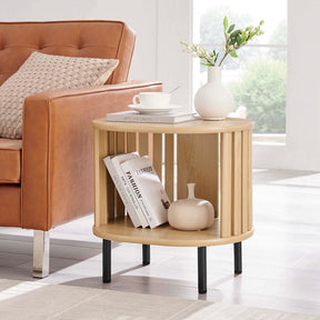 Fortitude Oak Side Table - Ornate Home