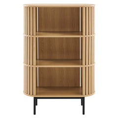 Fortitude Oak Three Tier Display Cabinet - Ornate Home