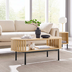 Fortitude Oak Wood Coffee Table - Ornate Home