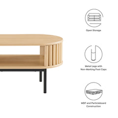 Fortitude Oak Wood Coffee Table - Ornate Home