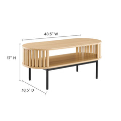 Fortitude Oak Wood Coffee Table - Ornate Home