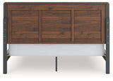 Fortlorn Walnut Brown California King Panel Bed (Online Special Price) - Ornate Home
