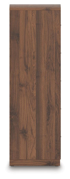 Fortlorn Walnut Brown King Panel Bed, Dresser, Mirror and Chest - Ornate Home