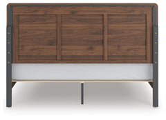 Fortlorn Walnut Brown King Panel Bed, Dresser, Mirror and Chest - Ornate Home