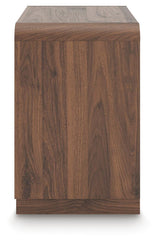 Fortlorn Walnut Brown King Panel Bed, Dresser, Mirror and Nightstand - Ornate Home
