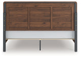 Fortlorn Walnut Brown King Panel Bed, Dresser and 2 Nightstands (Online Special Price) - Ornate Home