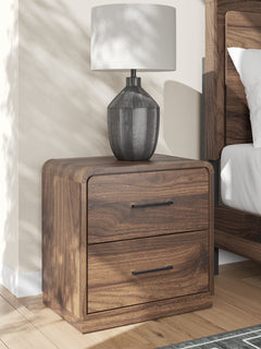 Fortlorn Walnut Brown King Panel Bed, Dresser and 2 Nightstands - Ornate Home