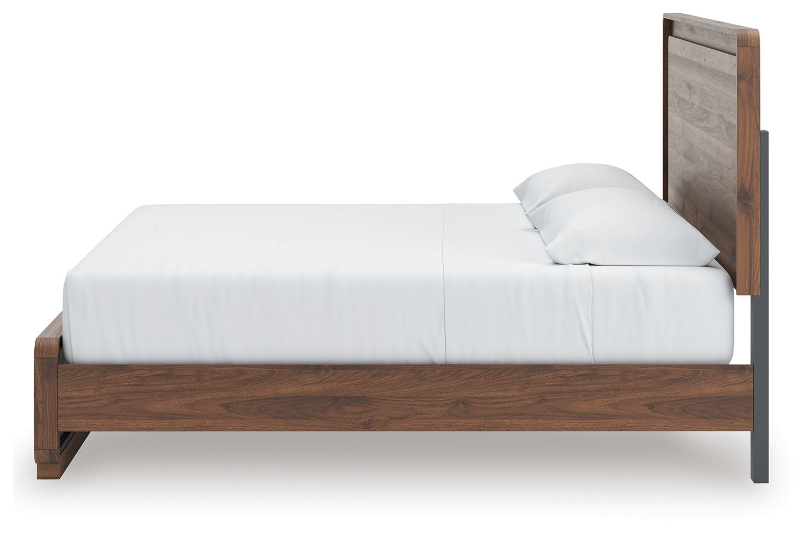 Fortlorn Walnut Brown King Panel Bed, Dresser and Nightstand (Online Special Price) - Ornate Home