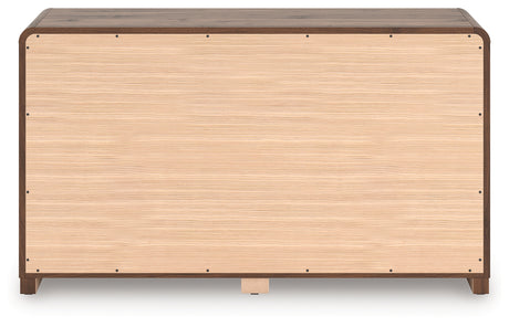 Fortlorn Walnut Brown King Panel Bed, Dresser and Nightstand - Ornate Home