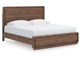 Fortlorn Walnut Brown King Panel Bed (Online Special Price) - Ornate Home
