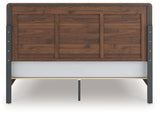 Fortlorn Walnut Brown King Panel Bed (Online Special Price) - Ornate Home