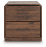 Fortlorn Walnut Brown King Panel Bed and 2 Nightstands (Online Special Price) - Ornate Home