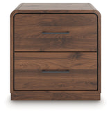 Fortlorn Walnut Brown Queen Panel Bed, Dresser, Mirror and Nightstand (Online Special Price) - Ornate Home