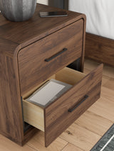 Fortlorn Walnut Brown Queen Panel Bed, Dresser, Mirror and Nightstand (Online Special Price) - Ornate Home