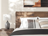 Fortlorn Walnut Brown Queen Panel Bed and Dresser (Online Special Price) - Ornate Home