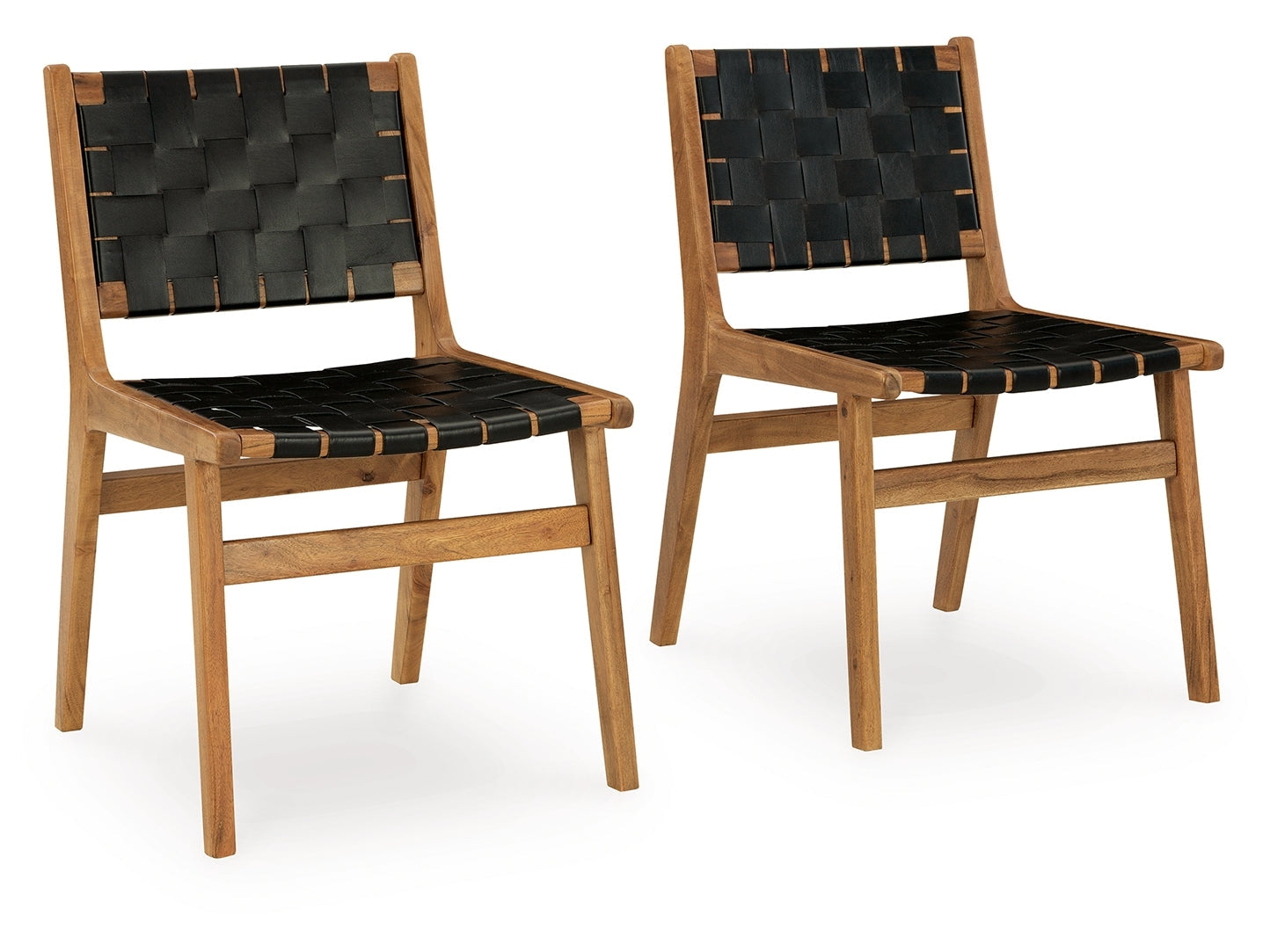 Fortmaine Brown/Black Dining Chair (Set of 2) - Ornate Home