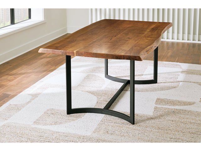 Fortmaine Brown/Black Dining Table - Ornate Home