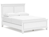 Fortman White Queen Panel Bed - Ornate Home