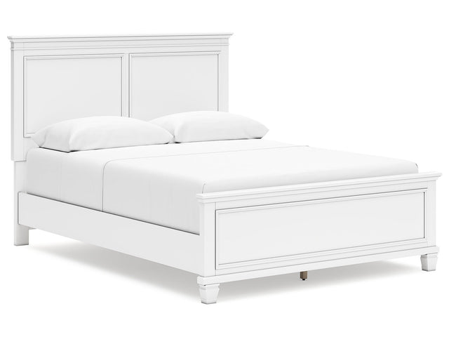 Fortman White Queen Panel Bed - Ornate Home