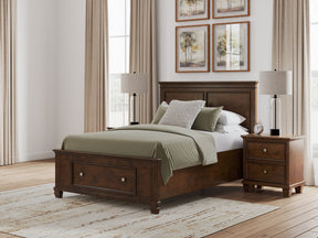 Danabrin Brown Full Panel Storage Bed - Ornate Home