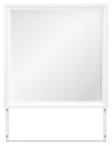 Fortman White Bedroom Mirror - Ornate Home