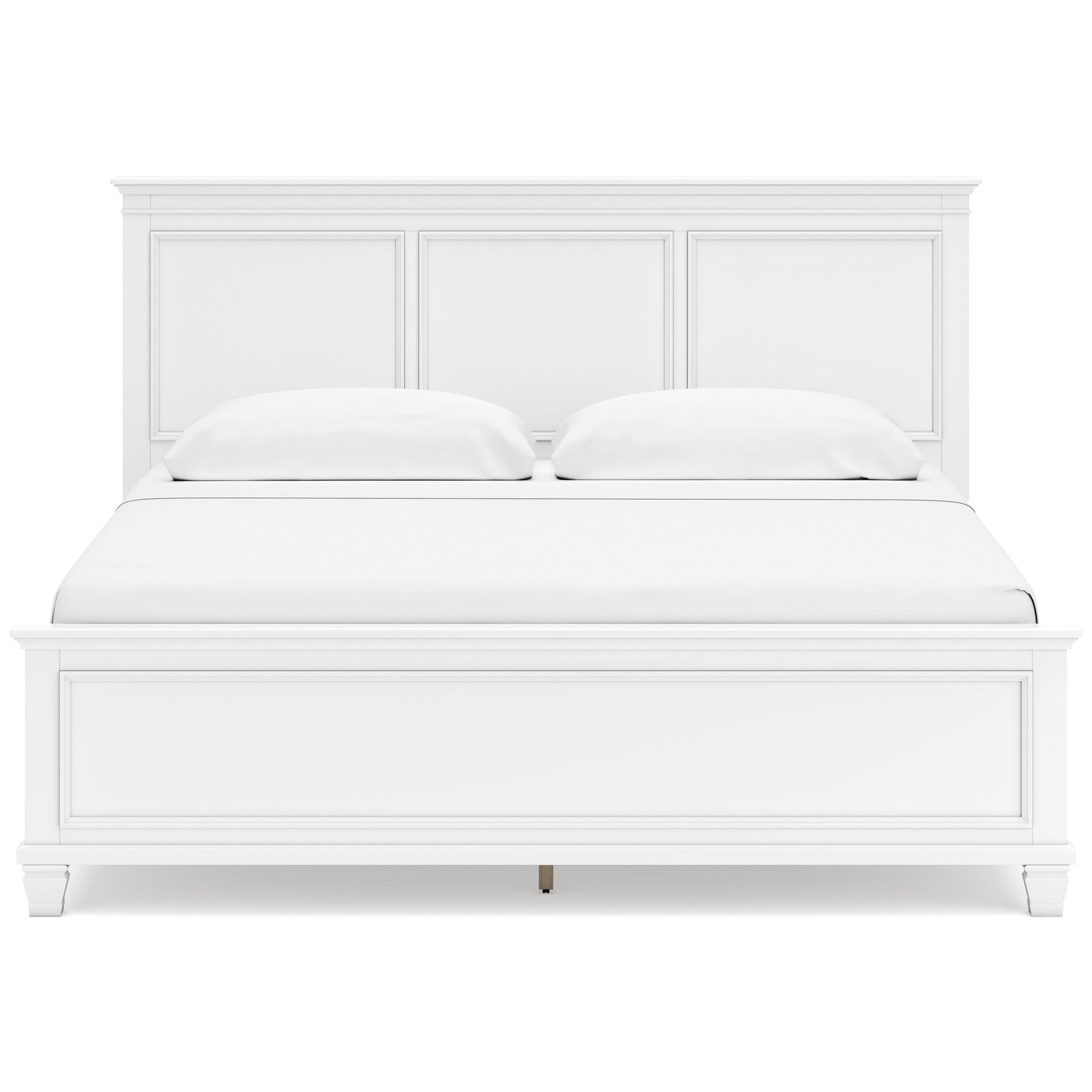 Fortman White California King Panel 4-Piece Bedroom Set (Online Special Price) - Ornate Home