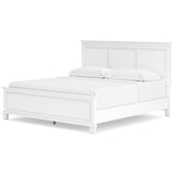 Fortman White California King Panel 4-Piece Bedroom Set (Online Special Price) - Ornate Home