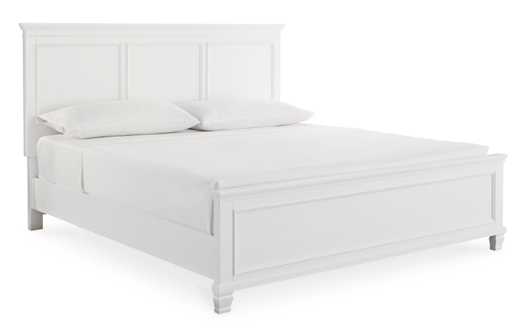 Fortman White California King Panel 4-Piece Bedroom Set (Online Special Price) - Ornate Home