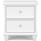 Fortman White California King Panel 4-Piece Bedroom Set (Online Special Price) - Ornate Home
