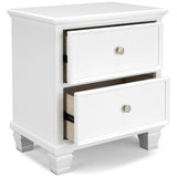 Fortman White California King Panel 4-Piece Bedroom Set (Online Special Price) - Ornate Home