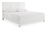 Fortman White California King Panel 4-Piece Bedroom Set - Ornate Home