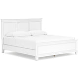 Fortman White California King Panel 5-Piece Bedroom Set (Online Special Price) - Ornate Home