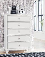 Fortman White California King Panel 5-Piece Bedroom Set - Ornate Home