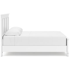 Fortman White King Panel 5-Piece Bedroom Set w/ 2 Nightstands - Ornate Home