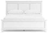 Fortman White California King Panel Bed & Dresser & Mirror (Online Special Price) - Ornate Home